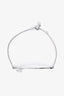 Repossi 18K White Gold Chain Serti Sur Vide Bracelet with Diamond