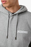 Jacquemus Grey Cotton 'Le Sweatshirt' Logo Hoodie Size M Mens