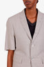 Thom Browne Light Grey Wool SS Blazer Size 0
