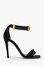 Celine Black Satin Heels Size 38.5