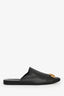 Balenciaga Black Smooth Leather BB Mules Size 40.5