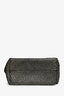 Naghedi Gold/Black Glitter Woven 'St. Barths' Tote Bag with Pouch