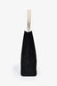 Jacquemus Black/Cream Cotton Logo Tote Bag