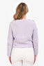 Maje Purple/White Tweed Double Breasted Jacket Size 2