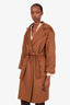 Max Mara Brown Cashmere Belted Jacket Size 6