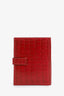 Hermès 2020 Red Alligator Bearn Compact Wallet