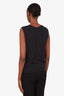 Pre-loved Chanel™ Black Cotton CC Logo Tank Size 42