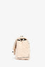 Pre-loved Chanel™ 2021 Blush Pink/Black Tweed Mini Rectangular Flap Crossbody Bag