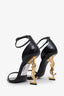 Saint Laurent Black Patent Leather 'Opyum' Heels Size 39