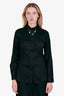 Moschino Cheap & Chic Black Bead Detail Button Down Shirt Size 8