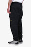 Pantalon Stone Island en coton noir avec écusson logo Taille 34 Homme