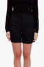 Gucci Black Pleated Logo Shorts Size 38