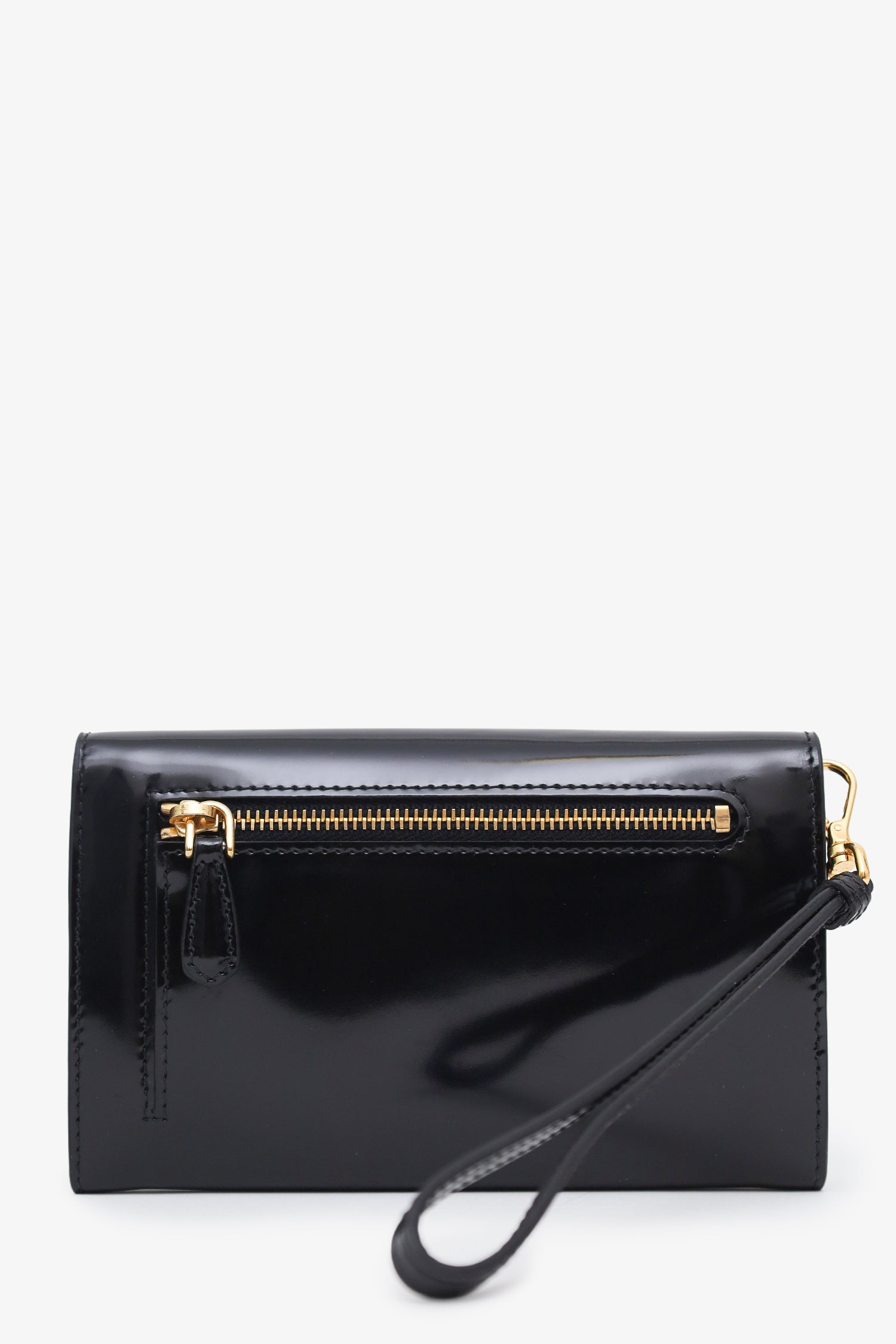 Prada Black Brushed Leather Triangle Logo Wallet – Mine & Yours