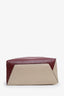 Marni Beige/Burgundy Leather Museo Soft Tote