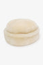 Vintage Cream Shearling Fur Hat
