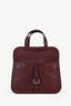 Hermès Burgundy Swift Leather Mini Halzan 22 Crossbody Bag