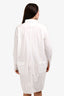 Acne Studios SS15 White Cotton Poplin Button-Up Shirt Dress Size 38