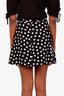 Saint Laurent Polka Dot Silk Mini Skirt Size 38