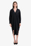 Maison Margiela Charcoal Grey Wool Long Sleeve Dress Size M