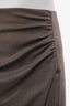 Etro Brown Wool Ruched Mini Skirt Size 40