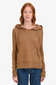 Nili Lotan Brown Cotton 'Janie' Hoodie Size XS