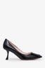 Roger Vivier Black Patent Leather 'In The City' Heels Size 37