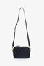 Fendi Black Leather Zucca FF Embossed Crossbody Camera Bag