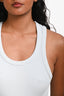Agolde Light Blue Ribbed Crop Tank Top Size S