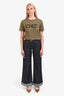 Louis Vuitton Dark Blue Denim Monogram Cuffed Jeans Size 36