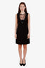 Moschino Cheap & Chic Black Sleeveless Chain and Pearl Detailed Dress Size 42