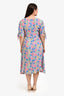 Faithfull The Brand Multicolour Short Sleeve Midi Dress Size L