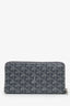 Goyard Grey Matignon Long Zip Around Wallet