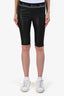 Alexander Wang T Black Sheepskin Leather Biker Shorts Size S