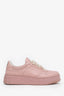 Gucci Pink Leather GG Supreme Tennis Sneakers Size 39