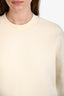 Ami Cream Cotton Crewneck Size S