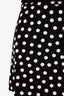 Saint Laurent Polka Dot Silk Mini Skirt Size 38