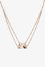 Pre-loved Chanel™ 18k Rose Gold Double Strand Coco Crush Pendant Necklace