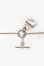Hermès Sterling Silver Constance Amulettes Pendant Necklace