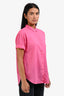Xirena Pink Cotton Short Sleeve Button Down Top Size XS
