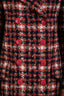 Pre-loved Chanel™ Red Plaid Tweed CC Coat Size 36