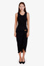 Loewe Black Ribbed Embellished Pebble Dress Size L