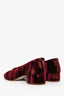 Maison Margiela Cordovan Red Velvet Tabi Ballet Block Heel Size 41
