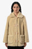 Gucci Cream Wool Soft Tweed Boucle Short Utility Jacket Size 42