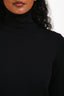 Toteme Navy/Black Knit Turtleneck Sweater Size S