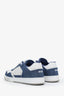 Christian Dior Blue Denim/White Calfskin B27 Uptown Low-Top Sneaker Size 44 Mens