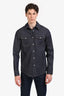 Gucci Dark Denim Buttoned Shirt Jacket Size 40 with Tags Mens