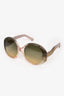 Chloe Grey/Pink Rounded Oversized Sunglasses