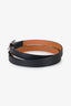 Hermès 2018 Black Swift Leather Triple Tour Behapi Bracelet Size T1