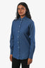 Loro Piana Blue Denim Button Up Shirt Size 38
