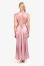 Lovers and Friends Pink Halter Sleeveless Gown Size S